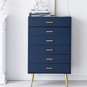 4 Drawer Chest Dresser Storage Chest Blue Accent Cabinet for Bedroom-Richsoul-Cabinets & Chests,Furniture,Living Room Furniture